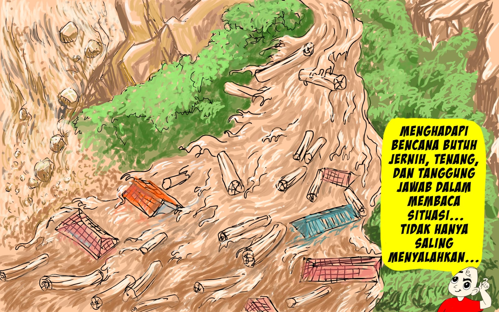 Kejernihan di Tengah Bencana